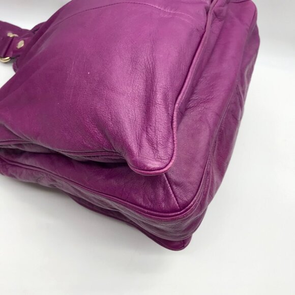 Marc Jacobs Purple Leather Totally Turnlock Teri Tote Bag - Picture 9 of 11